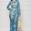 Moroccan Nights Crochet Cover Up (Blue)