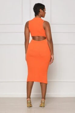 Summer Daze Cut Out Shirt Dress (Orange) 6 Summer Daze Cut Out Shirt Dress (Orange) -Lilly's Kloset lilly5 23 2325735