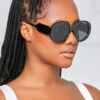 Rubi Retro Sunglasses (Black)