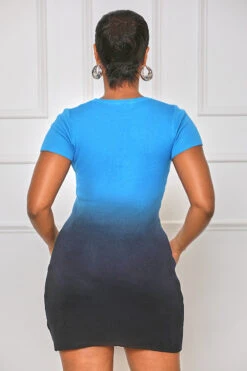 True Colors Ombre Mini Dress (Blue Multi) -Lilly's Kloset lilly5 31 2330060