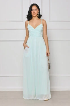 Only Fantasy Ruched Jumpsuit (Green) -Lilly's Kloset lilly5 31 2330284