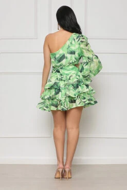 Summer Oasis One Shoulder Mini Dress (Green Multi)- FINAL SALE 8 Summer Oasis One Shoulder Mini Dress (Green Multi)- FINAL SALE -Lilly's Kloset lilly5 4 2316052