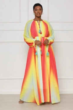 Sweet Sunsets Maxi Dress (Yellow Multi)- FINAL SALE 9 Sweet Sunsets Maxi Dress (Yellow Multi)- FINAL SALE -Lilly's Kloset lilly5 4 2316587
