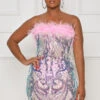 Star Quality Sequin Mesh Mini Dress (Pink Multi)- FINAL SALE