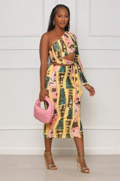 Enough Plays Tribal Skirt Set (Yellow Multi) -Lilly's Kloset lilly6 13 2335198