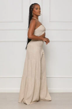 Favorite Moment Halter Top Pants Set (Cream) -Lilly's Kloset lilly6 13 2335555