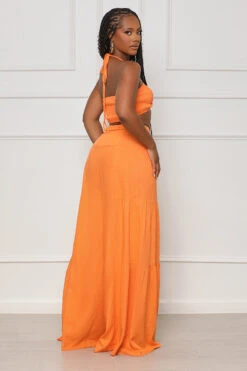 Favorite Moment Halter Top Pants Set (Orange) -Lilly's Kloset lilly6 13 2335630