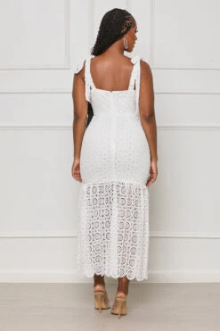 Irresistible You Embroidery Midi Dress (White) -Lilly's Kloset lilly6 13 2335677