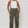 Can't Compete Cargo Pants (Green Multi)