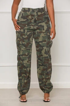 Can't Compete Cargo Pants (Green Multi) -Lilly's Kloset lilly6 13 2336427