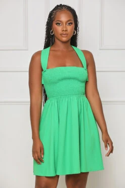 Summer Dream Halter Top Mini Dress (Green) 7 Summer Dream Halter Top Mini Dress (Green) -Lilly's Kloset lilly6 13 2336970