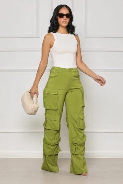 Meet For Drinks Cargo Pants (Green) -Lilly's Kloset lilly6 20 2339948