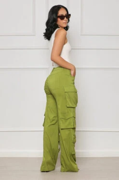 Meet For Drinks Cargo Pants (Green) -Lilly's Kloset lilly6 20 2339973