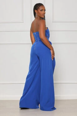 Everyday Class Strapless Jumpsuit (Blue) 6 Everyday Class Strapless Jumpsuit (Blue) -Lilly's Kloset lilly6 22 2341220