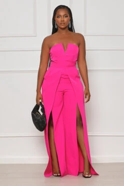 Everyday Class Strapless Jumpsuit (Pink) 7 Everyday Class Strapless Jumpsuit (Pink) -Lilly's Kloset lilly6 22 2341226