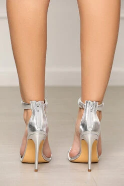 Tisha Strappy Heels (Silver) -Lilly's Kloset lilly6 28 2344135