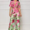 Seriously Stylish Floral Pants Set (Pink Multi)