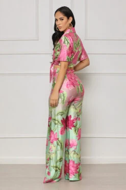 Seriously Stylish Floral Pants Set (Pink Multi) -Lilly's Kloset lilly7 11 2148215