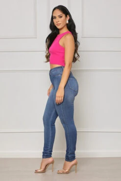 Easy Upgrade Ribbed Crop Top (Pink) -Lilly's Kloset lilly7 11 2148572