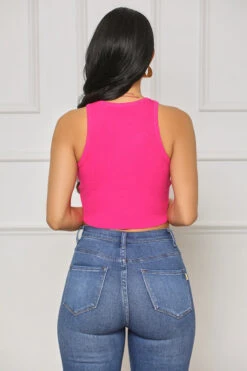 Easy Upgrade Ribbed Crop Top (Pink) -Lilly's Kloset lilly7 11 2148588