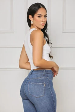 Easy Upgrade Ribbed Crop Top (White) -Lilly's Kloset lilly7 11 2148672