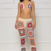 Summer's Here Crochet Pants Set (Cream Multi)