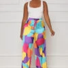 Mixed Feelings Abstract Pants (Purple Multi)