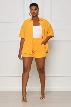 Hampton Weekend Short Set (Orange)