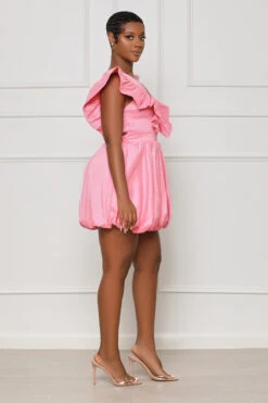 Perfect Picnics Babydoll Dress (Pink) -Lilly's Kloset lilly7 5 2346549