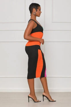 Popular Demand Midi Dress (Black Multi) -Lilly's Kloset lilly7 5 2346893