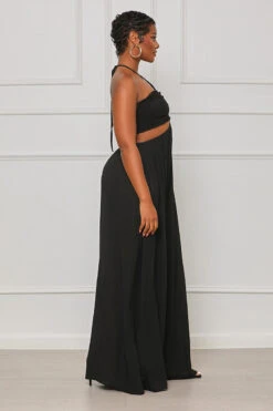 Keep It Going Wide Leg Halter Jumpsuit (Black) 6 Keep It Going Wide Leg Halter Jumpsuit (Black) -Lilly's Kloset lilly8 2 2353280