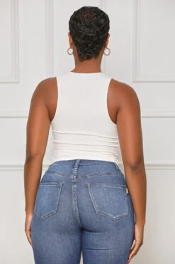 The Good Life Crop Tank Top (White) -Lilly's Kloset lilly8 2 2354845