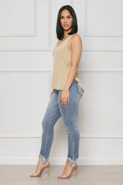 Classic Fit Tank Top (Tan)- FINAL SALE -Lilly's Kloset lillys1 12 226788