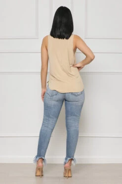 Classic Fit Tank Top (Tan)- FINAL SALE -Lilly's Kloset lillys1 12 226793