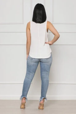 Classic Fit Tank Top (White)- FINAL SALE -Lilly's Kloset lillys1 12 226811