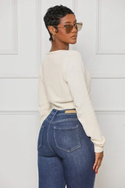 Pretty Chic Crop Sweater (Cream)- FINAL SALE -Lilly's Kloset lillys1 12 226992