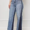 Two Toned Wide Leg Denim- FINAL SALE