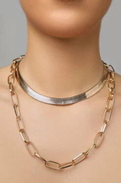 Gold Chain Link Set
