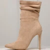 Liana Suede Bootie (Taupe)- FINAL SALE