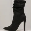 Liana Suede Bootie (Black)- FINAL SALE