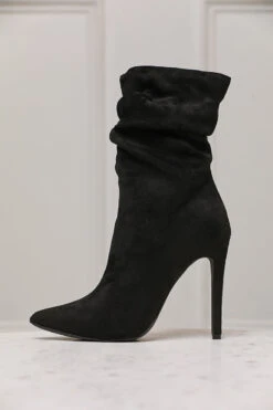 Liana Suede Bootie (Black)- FINAL SALE