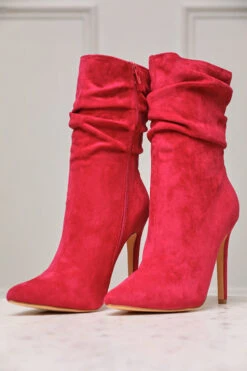Liana Suede Bootie (Fuchsia)- FINAL SALE