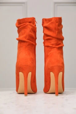Liana Suede Bootie (Orange)- FINAL SALE -Lilly's Kloset lillys10 25 221662