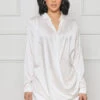 Our Season Shirt Dress (White)