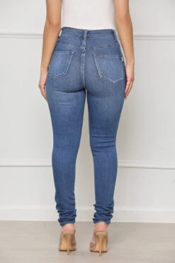 Stretching It Medium Wash Denim Jeans- FINAL SALE -Lilly's Kloset lillys12 13 221304
