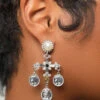 Pearl Coin Drop Earrings