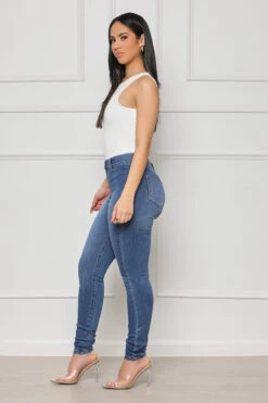 Seriously Stretchy Denim Pants- FINAL SALE -Lilly's Kloset lillys12 6 222076