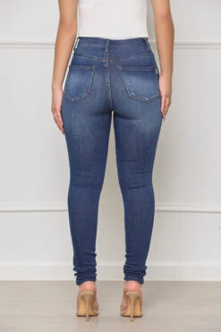 Stretching It Dark Wash Denim Jeans- FINAL SALE -Lilly's Kloset lillys12 6 222200