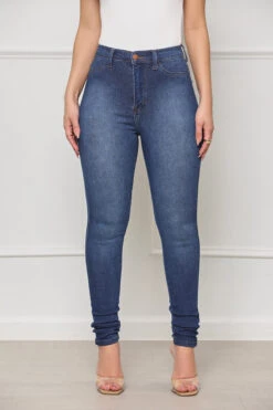 Stretching It Dark Wash Denim Jeans- FINAL SALE