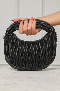 Diana Faux Leather Mini Bag (Black)